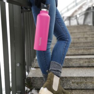 750ml Kõrrega termospudel-Roosa