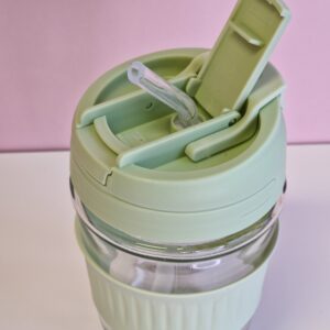 350ml klaasist kohvitass-roheline