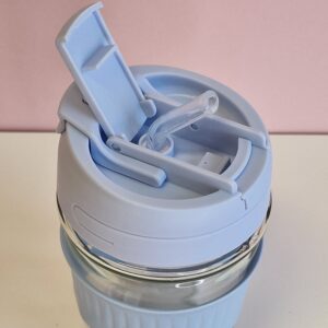 500ml klaasist kohvitass-sinine