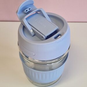 500ml klaasist kohvitass-sinine