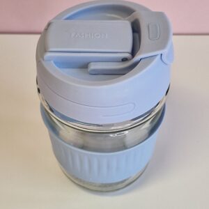 350ml klaasist kohvitass-sinine