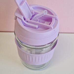 350ml klaasist kohvitass-lilla