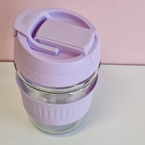 350ml klaasist kohvitass-lilla