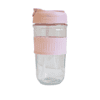 500ml klaasist kohvitass-roosa