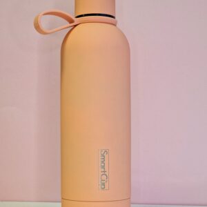 Termospudel pudelihoidjaga - virsikuroosa