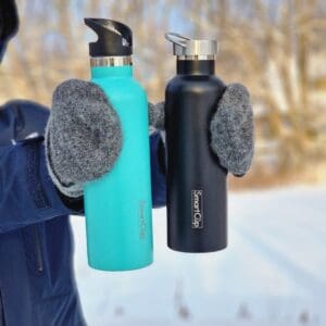 750ml Kõrrega termospudel- matt must