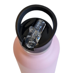 750ml Kõrrega termospudel- heleroosa